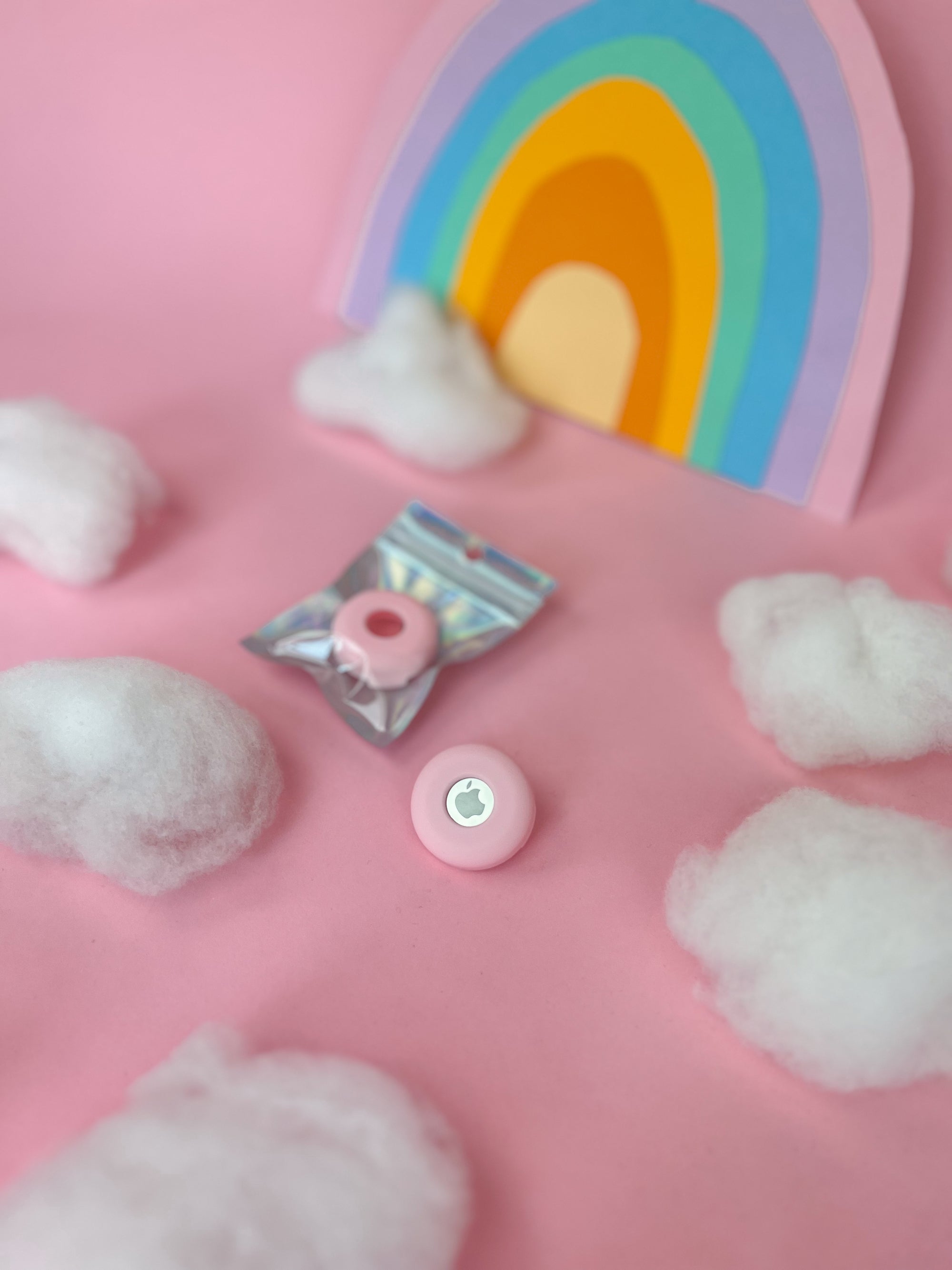 Schutzhülle AirTag für Hundegeschirr und Hundehalsband | rosa