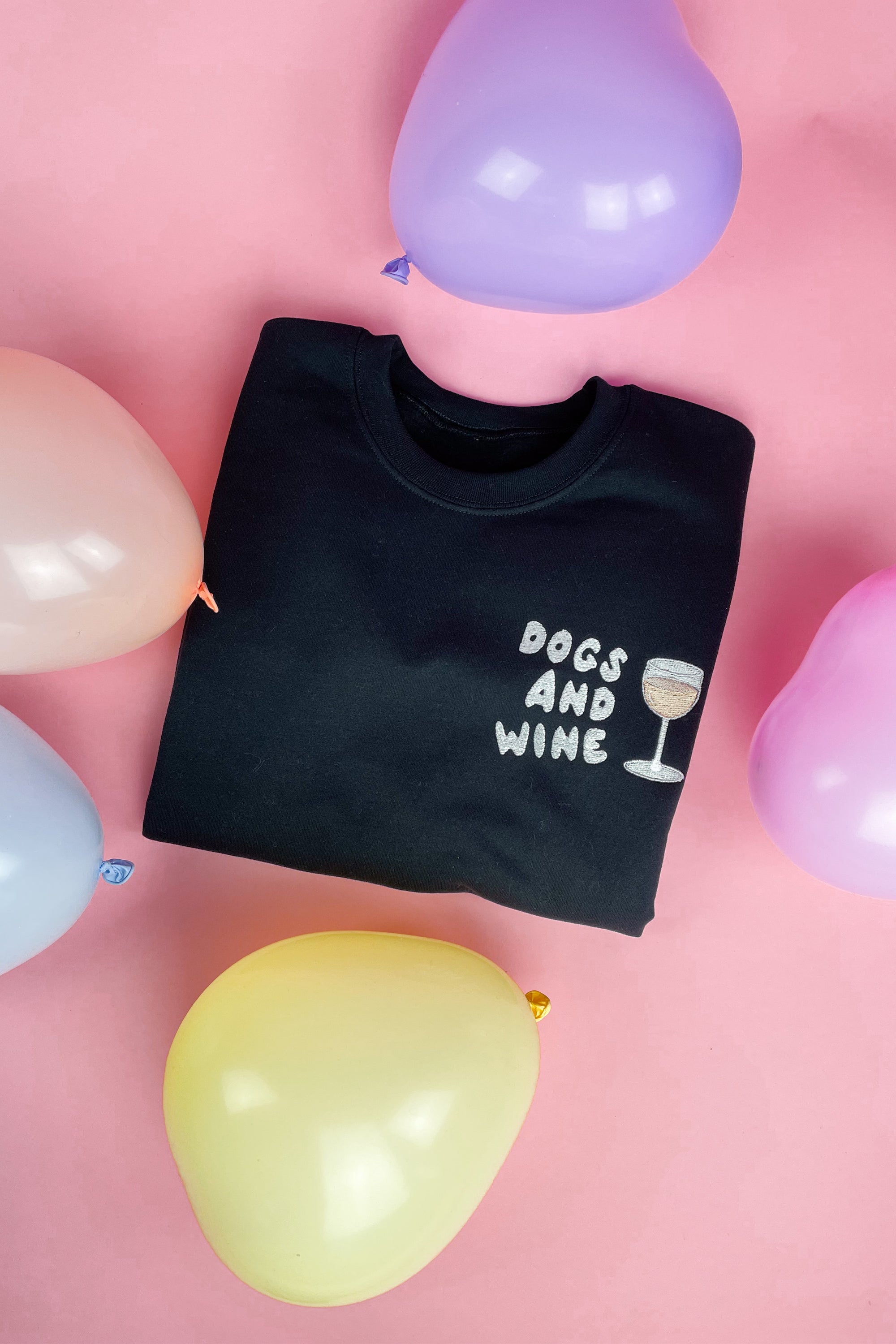 Sweatshirt "Dogs and Wine"