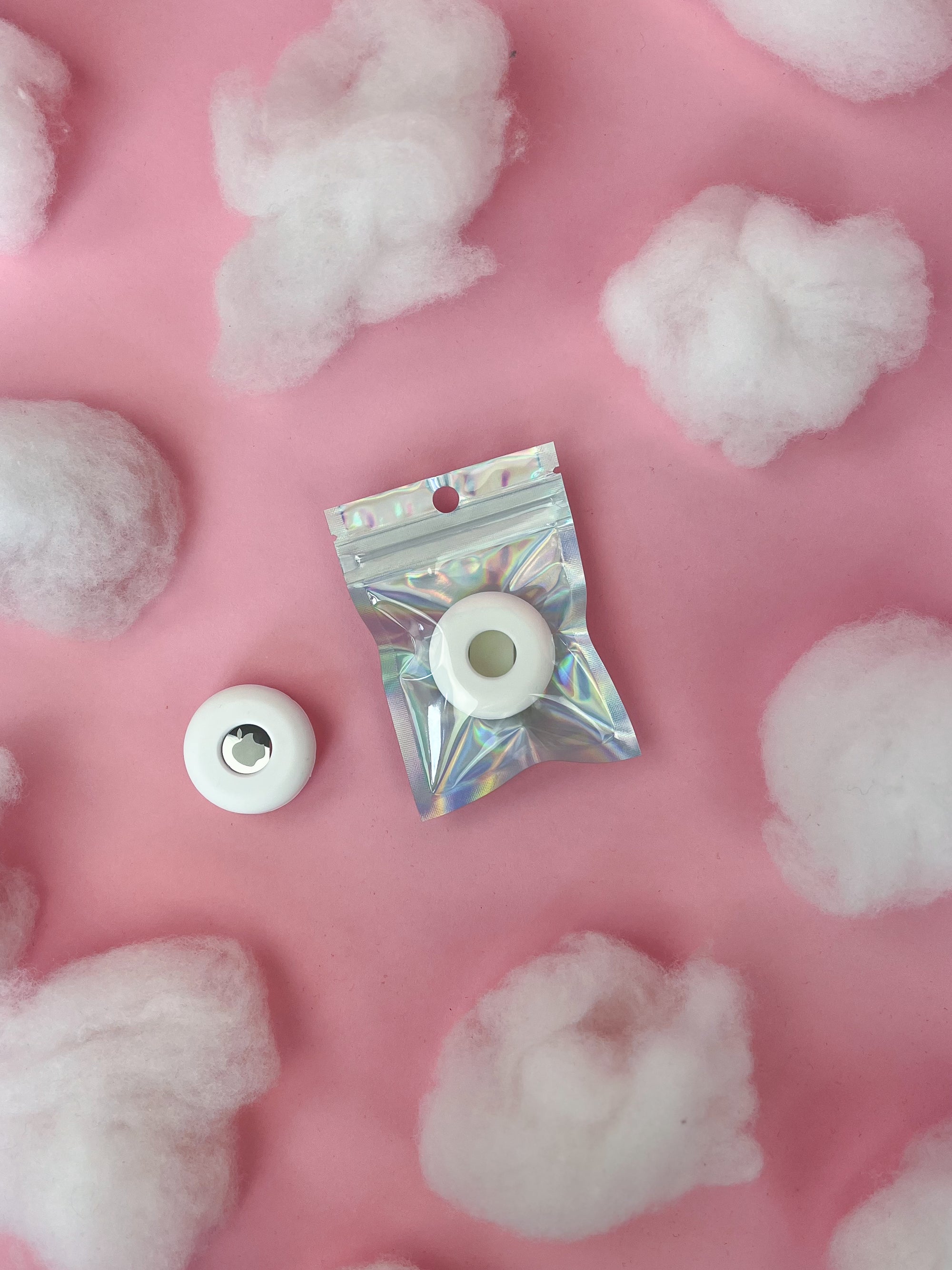 Schutzhülle AirTag für Hundegeschirr und Hundehalsband | weiß