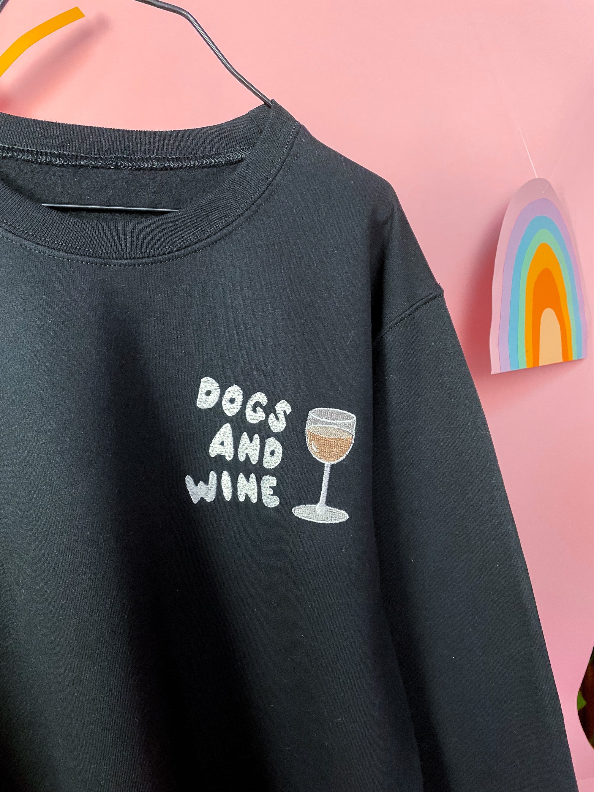 Sweatshirt "Dogs and Wine"